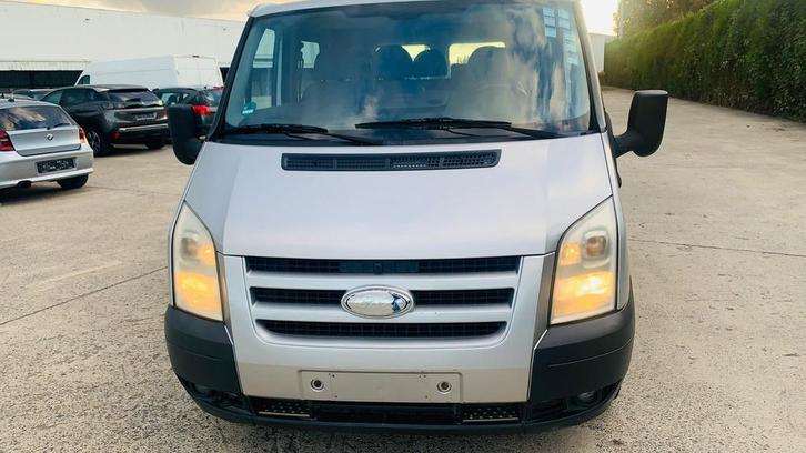 Ford transit double cabine 6P-* 2.2D*170.000km*A/C*2009*1er, Auto's, Bestelwagens en Lichte vracht, Bedrijf, ABS, Airbags, Airconditioning