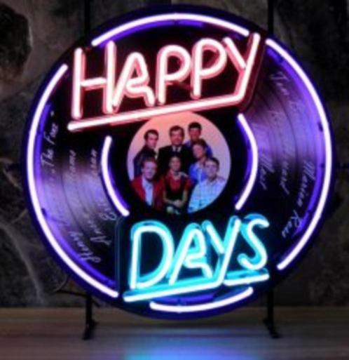 Happy Days neon en veel andere mancave decoratie neons kado, Verzamelen, Merken en Reclamevoorwerpen, Nieuw, Lichtbak of (neon) lamp
