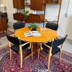 - Vintage eettafel, Deens •Skovby Møbelfabrik• -, Ophalen of Verzenden, Gebruikt, Rond, Vintage