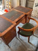 Vintage engelse Eiken bureau met stoel, Antiek en Kunst, Antiek | Meubels | Tafels, Ophalen