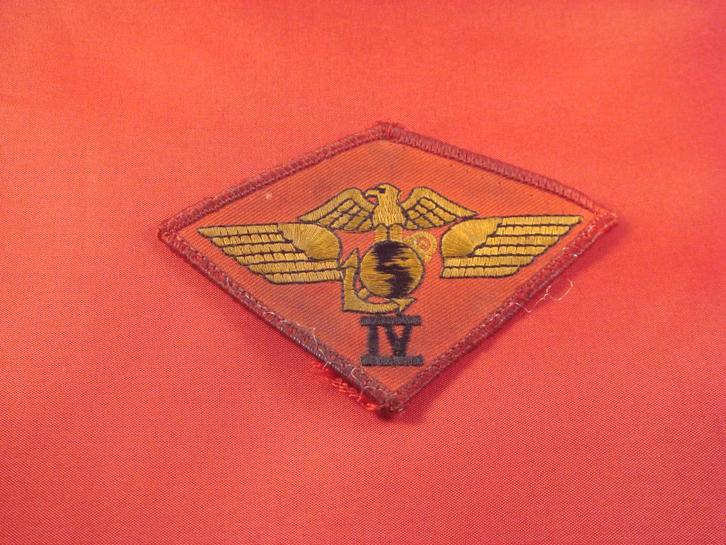 USMC # 2 -  PATCH 4TH MARINES AIRWING, Collections, Objets militaires | Général, Enlèvement ou Envoi