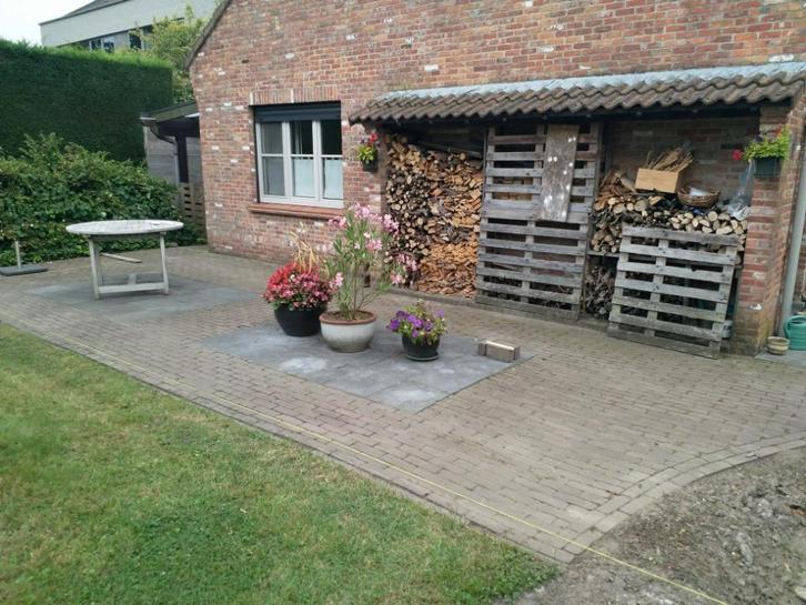 +/-27m² kwaliteitsvolle maatvaste kleiklinkers, Tuin en Terras, Tegels en Klinkers, Gebruikt, Klinkers, Overige materialen, 10 m² of meer