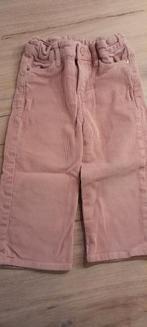 Roze broek in ribfluweel H&M Maat 98, Meisje, Broek, Zo goed als nieuw, H&M
