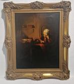 Antiek schilderij op doek - gesigneerd, Antiek en Kunst, Ophalen of Verzenden