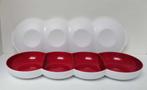 Tupperware™ « Tapasschaal Allegra » wit & rouge, Huis en Inrichting, Keuken | Tupperware, Verzenden, Nieuw, Rood, Bus of Trommel