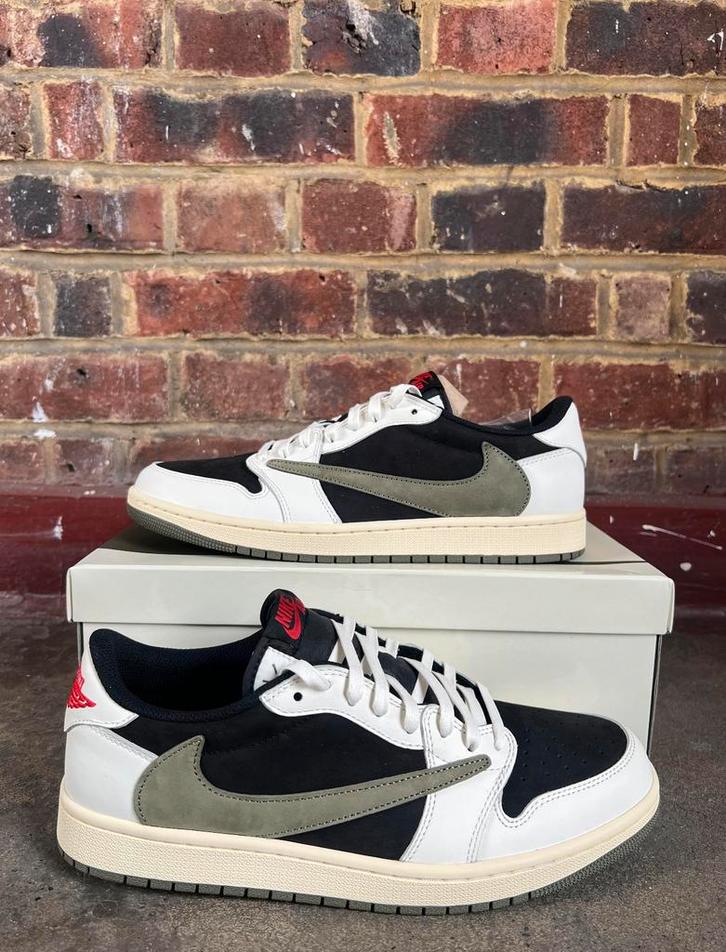 Nike Air Jordan 1 Low Travis Scott Olive Green, Kleding | Heren, Schoenen, Zo goed als nieuw, Ophalen of Verzenden