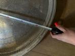 Zilverkleurige decoraties schaal doorsnee 80 cm, Ophalen