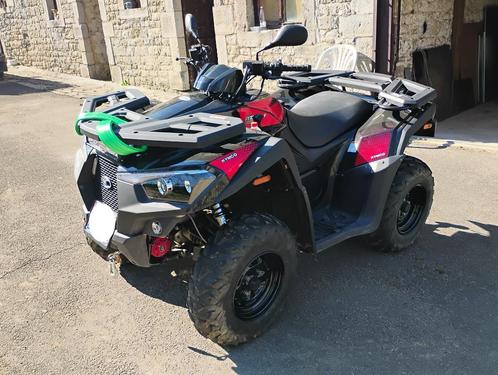 Quad Kymco Mxu 550, Auto's, Overige Auto's, Particulier, 4x4, Trekhaak, USB, Benzine, SUV of Terreinwagen, Automaat, Zwart, Vierwielaandrijving