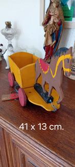 Antiek speelgoed trekpaardje, Ophalen of Verzenden