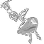 Edelstalen hanger in de vorm v/e ballerina, Handtassen en Accessoires, Ophalen of Verzenden, Nieuw