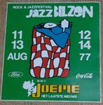 Vintage sticker Jazz Bilzen festival 1977 Joepie autocollant, Comme neuf, Autres types, Enlèvement ou Envoi