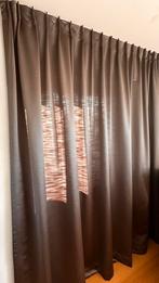 Tentures aspect satin gris anthracite - comme neuves, Enlèvement, Comme neuf, Gris