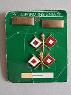 SET INSIGNES 2nd LIEUTENANT SIGNAL CORPS - US WW2 - REPRO, Collections, Emblème ou Badge, Armée de terre, Enlèvement ou Envoi