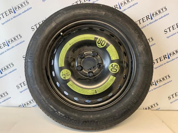 Reservewiel van een Mercedes E-Klasse, Auto-onderdelen, Banden en Velgen, Velg(en), Personenwagen, Gebruikt, 3 maanden garantie