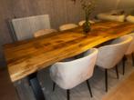 Eettafel echte hout!, Huis en Inrichting, Tafels | Eettafels, Ophalen, Eikenhout, 50 tot 100 cm, 150 tot 200 cm