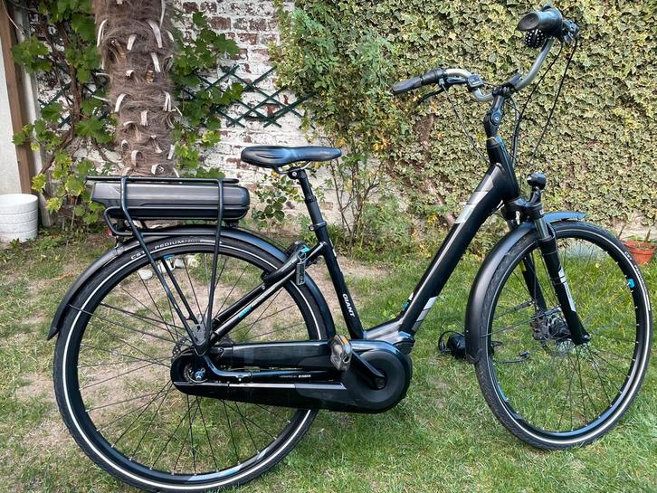 Gigantische elektrische fiets, Fietsen en Brommers, Elektrische fietsen, Zo goed als nieuw, Giant, 51 tot 55 cm, 50 km per accu of meer