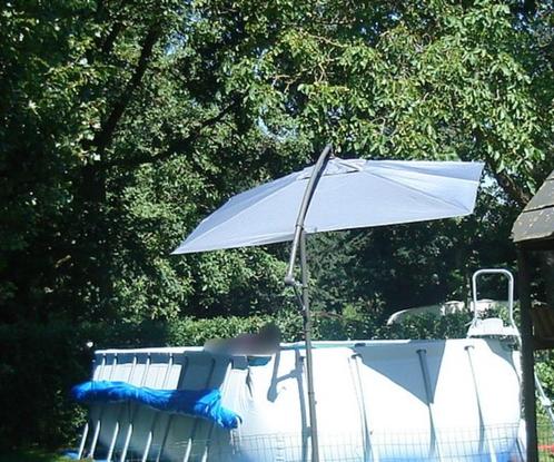 Zwembad met warmtepomp, dilter en zonnecollector, Tuin en Terras, Zwembaden, Gebruikt, Opzetzwembad, 120 cm of meer, 400 cm of meer
