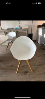 Moderne eetkamerstoelen (overstock), Enlèvement, Utilisé, Blanc, Bois