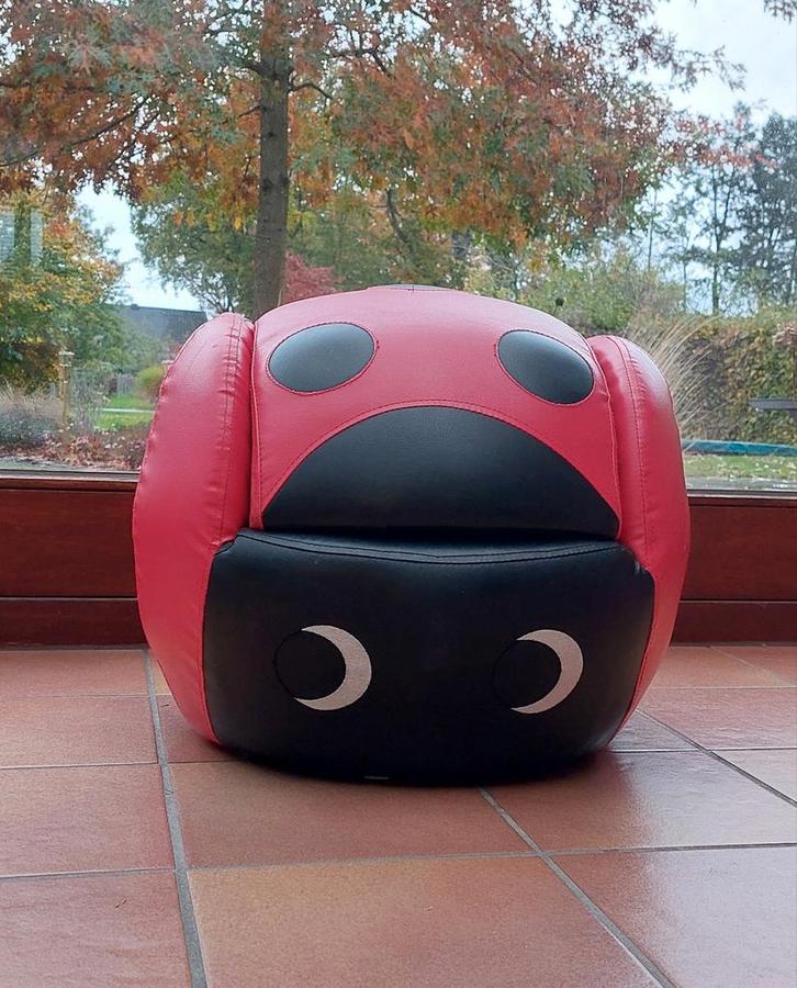 Kinderzeteltje Lieveheersbeestje met poef, Kinderen en Baby's, Kinderstoelen, Ophalen