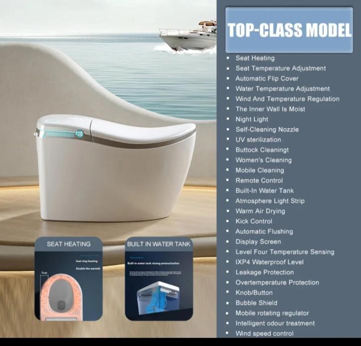 smart toilet, Doe-het-zelf en Bouw, Sanitair, Nieuw, Toilet, Ophalen of Verzenden