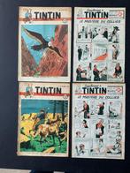 Tintin 35,37 2dejaarg.MET BIJVOEGSELS, Gelezen, Ophalen of Verzenden, Meerdere stripboeken, Hergé