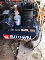 brown compressor met darm 150 vaste prıjs perfect staat 50l, Doe-het-zelf en Bouw, Compressors, Ophalen of Verzenden