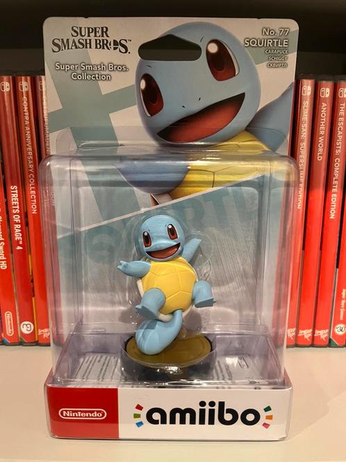 Amiibo Squirtle N.77 (Super Smash Bros), Games en Spelcomputers, Games | Nintendo Switch, Zo goed als nieuw, Ophalen