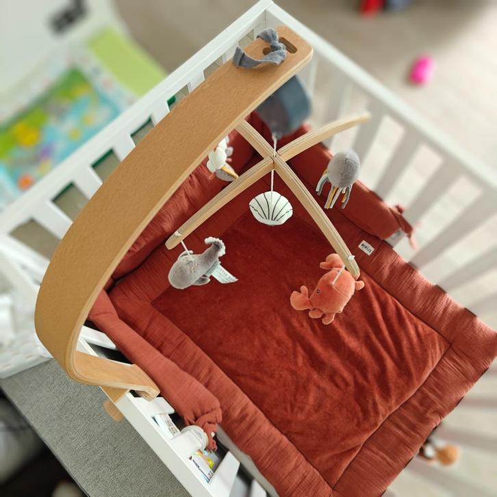 Quax Box Romain 97x77cm I Wit + incl. alle toebehoren!, Kinderen en Baby's, Babyparken, Zo goed als nieuw, Rechthoekig, In hoogte verstelbaar