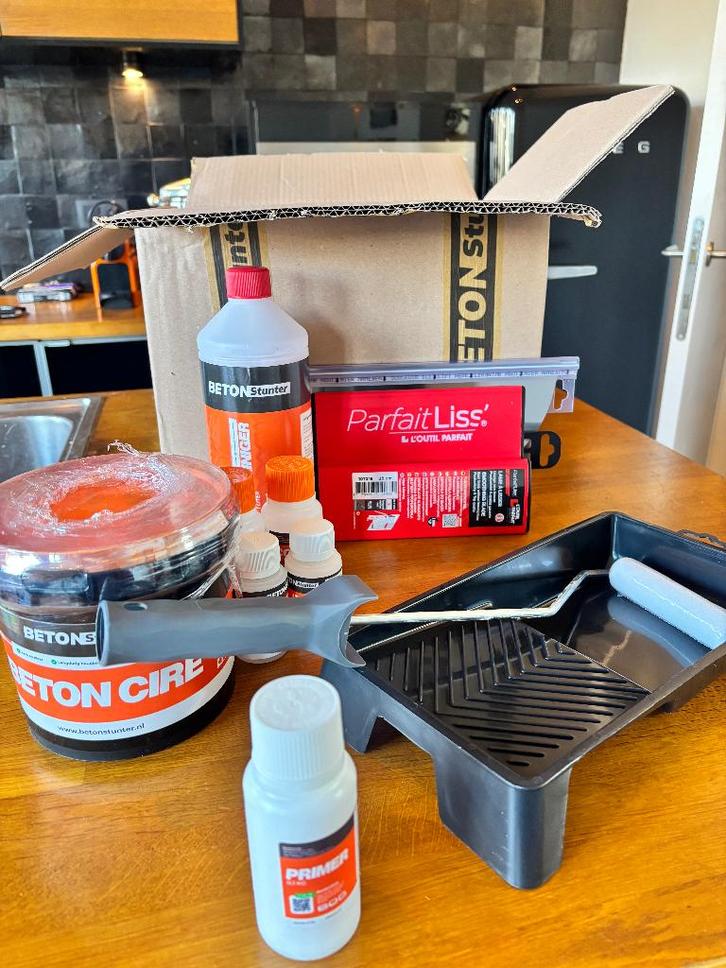 Beton ciré pakket Betonstunter, Bricolage & Construction, Peinture, Vernis & Laque, Neuf, Peinture, Moins de 5 litres, Autres couleurs