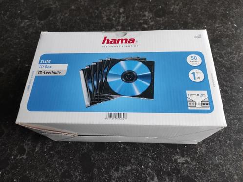 Hama CD / DVD slim box 50 stuks, Cd's en Dvd's, Dvd's | Nederlandstalig, Nieuw in verpakking, Ophalen