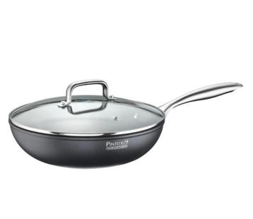 Wok met deksel 28 cm | 3 laags Titanium bodem | Pintinox ST1 beschikbaar voor biedingen