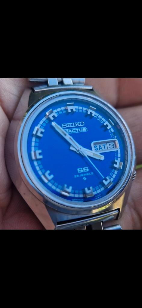 SEIKO 5 AUTOMATIC SS 6106-7580 UIT DECEMBER 1972., Handtassen en Accessoires, Horloges | Heren, Gebruikt, Seiko, Ophalen of Verzenden