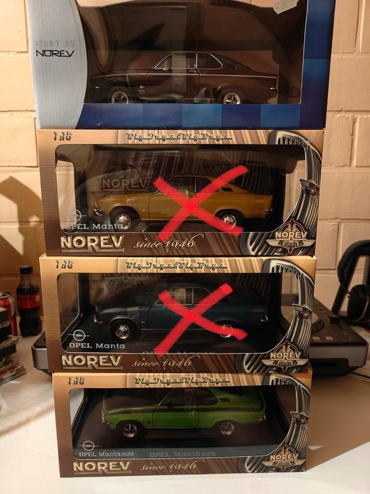 Norev Opel Manta A 1/18, Hobby en Vrije tijd, Modelauto's | 1:18, Nieuw, Norev, Ophalen of Verzenden