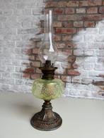 Lampe à huile en verre d'uranium, Antiquités & Art, Enlèvement