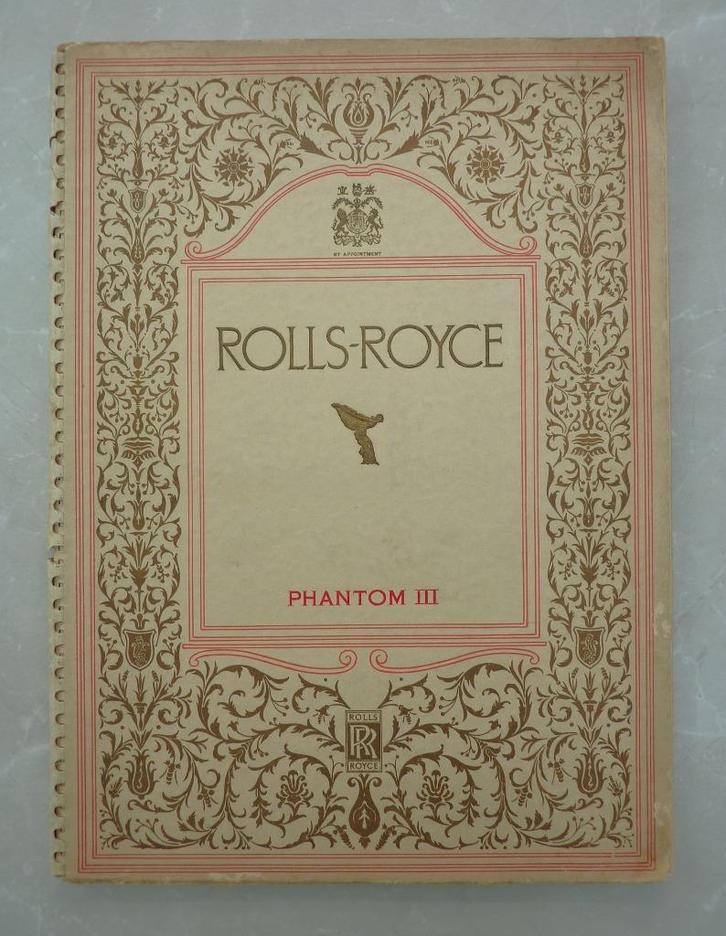 dealer salesbrochure 1938 Rolls-Royce 40-50 H.P. Phantom III, Verzamelen, Automerken, Motoren en Formule 1, Zo goed als nieuw