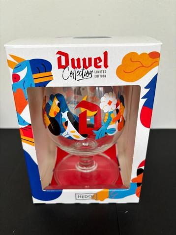Duvel glas Hedof (blauwe druppel) in doos, Ophalen of Verzenden, Nieuw, Glas of Glazen, Duvel