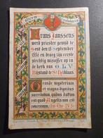 Priester wijding Frans Janssens Gent Steendruk Brugge 1886, Ophalen of Verzenden, Bidprentje