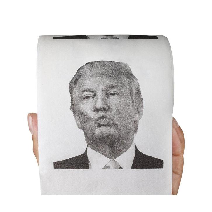 10 rollen Donald Trump WC Papier, Huis en Inrichting, Badkamer | Badtextiel en Accessoires, Nieuw, Overige typen, Wit, Ophalen of Verzenden