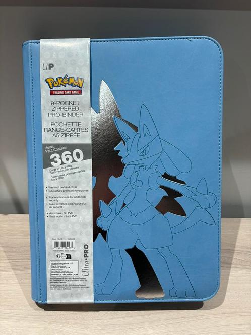 CLASSEUR/CLASSEUR À 9 POCHES ULTRA PRO LUCARIO SÉRIE ELITE, Hobby & Loisirs créatifs, Jeux de cartes à collectionner | Pokémon