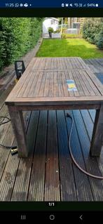 Massieve teak tafel, Tuin en Terras, Ophalen, Zo goed als nieuw
