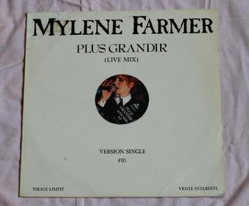 Mylène Farmer - Maxi Vinyl Promo Plus grandir - Live
