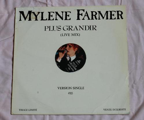 Mylène Farmer - Maxi Vinyl Promo Plus grandir - Live, CD & DVD, Vinyles | Pop, Utilisé, 1980 à 2000, Enlèvement ou Envoi