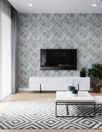 Papier peint haut de gamme Casamance 10 rlx neufs, Envoi, 75 m² ou plus, Gris, Ikea