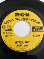 AUGIE RIOS. GYPSY BOY.VG+ POPCORN OLDIES 45T, CD & DVD, Enlèvement ou Envoi, Utilisé