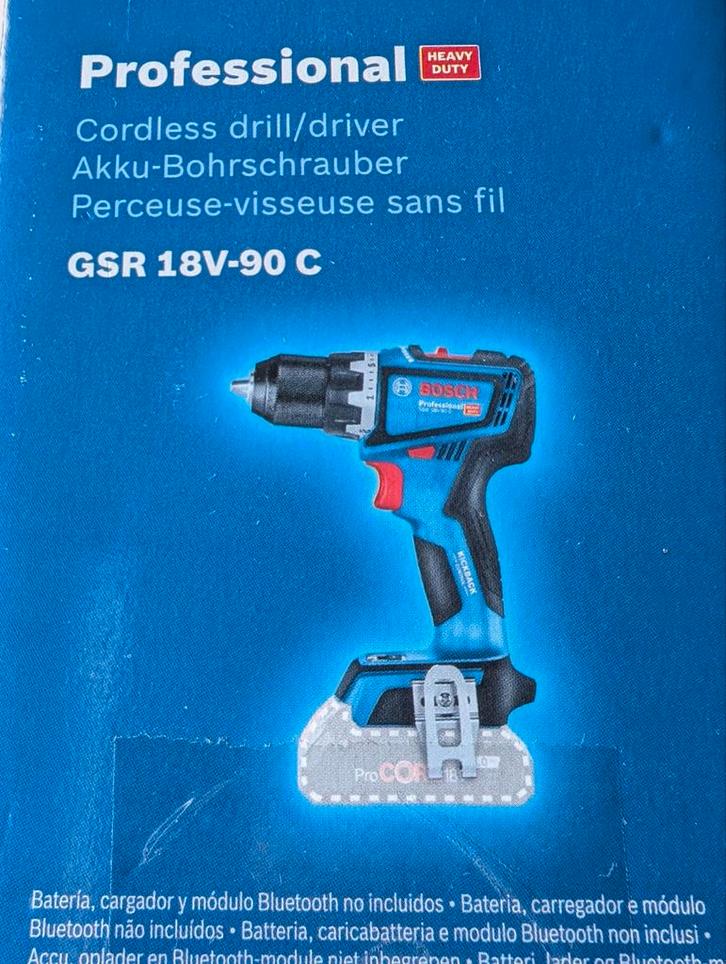Bosch Professional GSR 18V-90 C - accuschroefboormachine, Doe-het-zelf en Bouw, Gereedschap | Boormachines, Ophalen