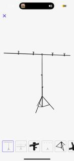 Achtergrondstandaard 201x60x(70-200) cm, Ophalen, Nieuw, Statief of Scherm