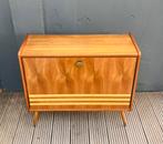 Vintage two tone schoenenkast teak, Huis en Inrichting, Kasten | Schoenenkasten, Ophalen, Zo goed als nieuw, Vintage