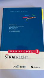F. Deruyck - Bamacodex 3 - strafrecht 2018-2019, Ophalen of Verzenden, Zo goed als nieuw, F. Deruyck