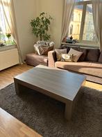 Moderne lage salontafel – donker hout – 130 x 90 cm, 100 à 150 cm, Moins de 50 cm, Enlèvement, Utilisé