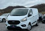 FORD TRANSIT CUSTOM 2.0 TDCI - 58000 KM - 3 ZIT - TVAC, Auto's, Ford, Stof, Wit, 5 deurs, Overige carrosserie